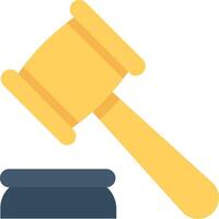 Judge's gavel icon vector