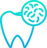 A tooth with a toothbrush and a toothpaste vector