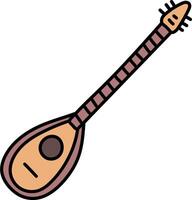 A guitar on a white background vector