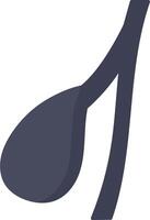 A musical note icon on a white background vector