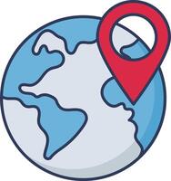 Map pin location icon illustration design vector