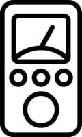 A black and white image of a radio vector