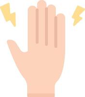 A hand with lightning coming out of it vector