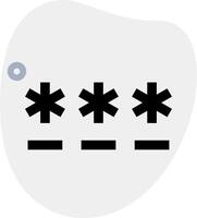 A white button with four cross signs on it vector