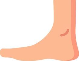 A foot with a small bump on it vector