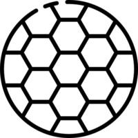 A soccer ball with hexagonal shapes on it vector