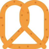 A pretzel icon on a white background vector
