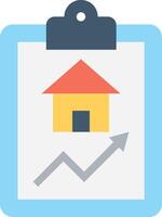 Home value index icon vector