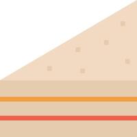 A slice of bread with a slice of cheese on top vector
