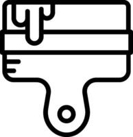 A paintbrush icon on a white background vector