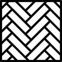 A black and white square with a pattern of lines vector