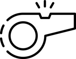 A whistle icon on a white background vector