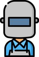 Welder avatar icon vector