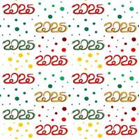 2025 Year of the Snake, Seamless Pattern, Chinese New Year Celebration paper. Lunar New Year zodiac symbol, endless ornament. Isolated on a white background. Texture, background, print, papers, cards vector