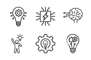 Futuristic Lightbulb Design Glowing Filament Inside for Innovation vector