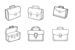 Briefcase Icon Set Bundle for Business and Professional Use vector