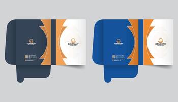 Stylish and creative colorful Report cover template, Professional creative Luxury corporate presentation Document Folders for your business vector