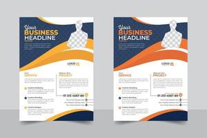 Business proposal modern abstract style business flyer design template vector