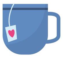 Mug flat icon isolated on white background. vector