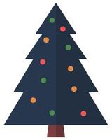 Navy Christmas tree icon isolated on white background. vector