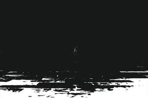 A black and white photo of a beach with a person standing in the foreground vector