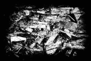 Grunge Wooden Texture Black and White Abstract Design vector