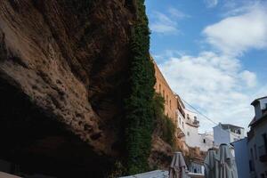 Setenil De Las Bodegas Rock Overhangs and Whitewashed Buildings photo