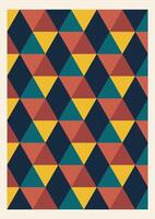 Abstract colorful poster with rectangle geometric shapes. Modern Memphis minimalist flat art vector