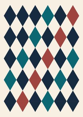 Modern abstract geometric poster with rectangles. Retro Memphis style background
