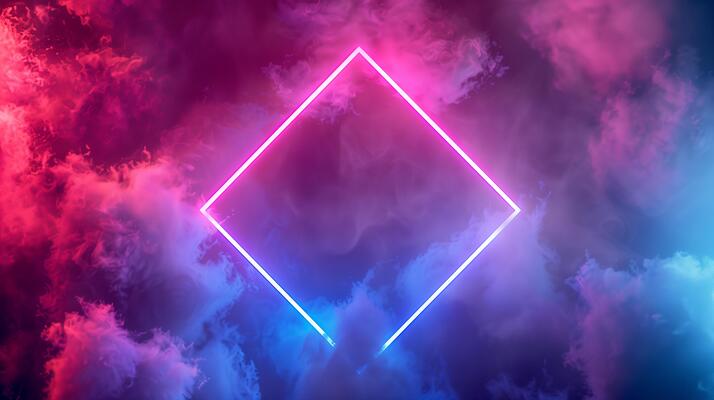 Abstract Futuristic Backgrounds Illuminated by Vibrant Neon Lights