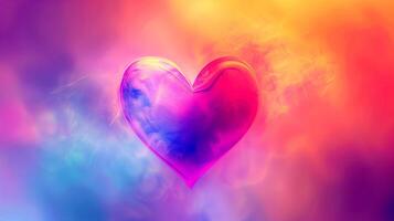 Blurred Gradient Background with Heart Shape photo