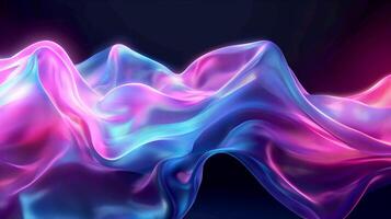 Abstract Holographic Iridescent Neon Background with Vibrant Colors photo