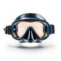 diving mask on white background photo