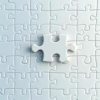 jigsaw puzzle pieces on top view close up photo
