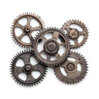 gear series isolated on white photo