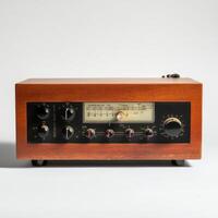 Radio receiver isolated on white photo