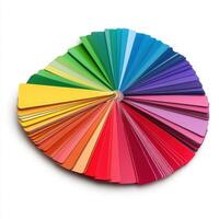 Plastic color Swatch isolated photo