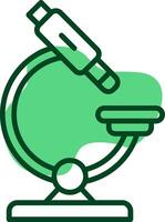 Microscope Outline Style Icon vector