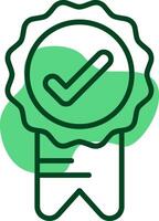 Badge Outline Style Icon vector
