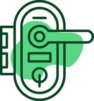 Door handle Outline Style Icon vector