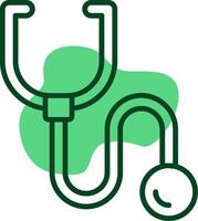 Stethoscope tool Outline Style Icon vector