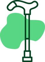 Walking stick Outline Style Icon vector
