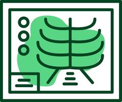 X-ray Outline Style Icon vector