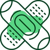Plaster Outline Style Icon vector