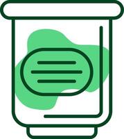Dustbin Outline Style Icon vector