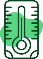 Thermometer Outline Style Icon vector