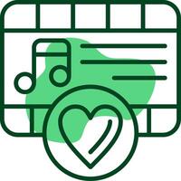 Like Outline Style Icon vector