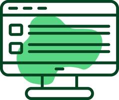 Feed Outline Style Icon vector