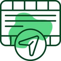 sharing Outline Style Icon vector