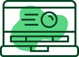 Motion graphic Outline Style Icon vector